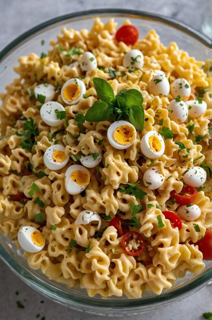 Deviled Egg Pasta Salad Recipe