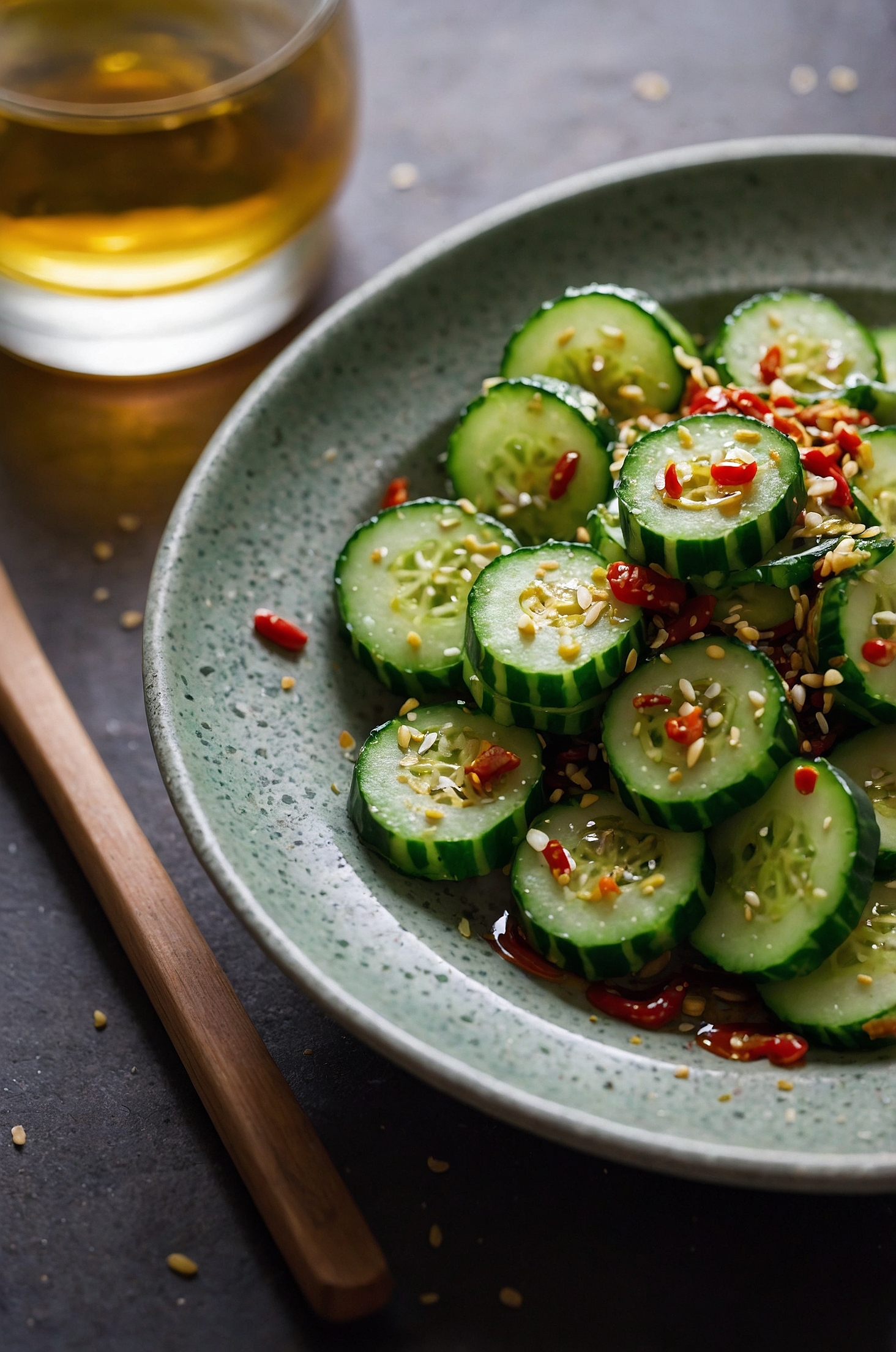 Chili cucumber salad