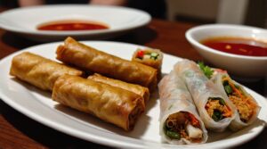 Difference between spring rolls and summer rolls