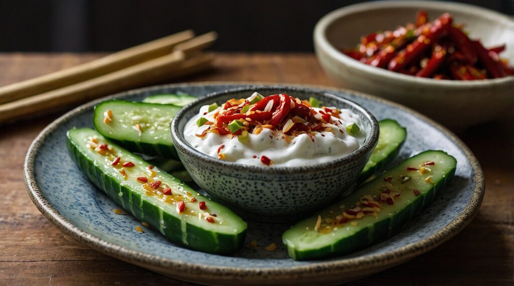 How do you spice up raw cucumbers