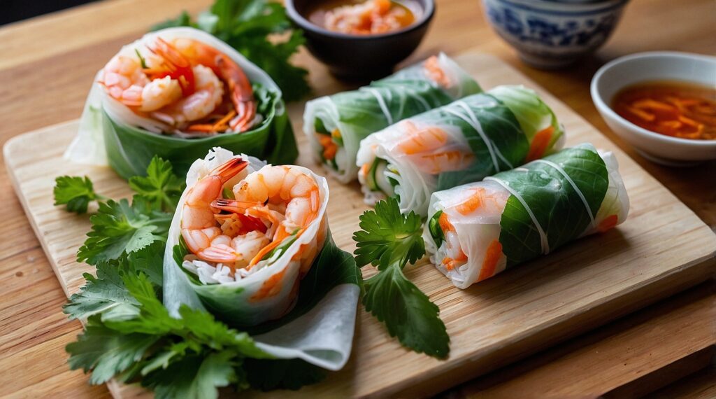 Shrimp Rice Paper Rolls