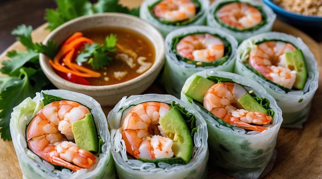 Shrimp Rice Paper Rolls