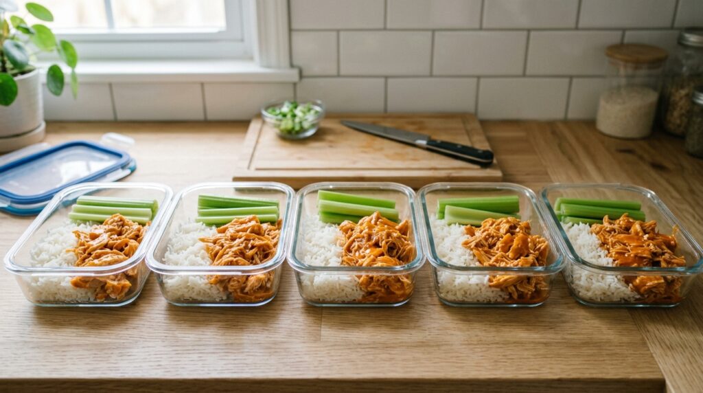 High Protein Buffalo Shredded Chicken