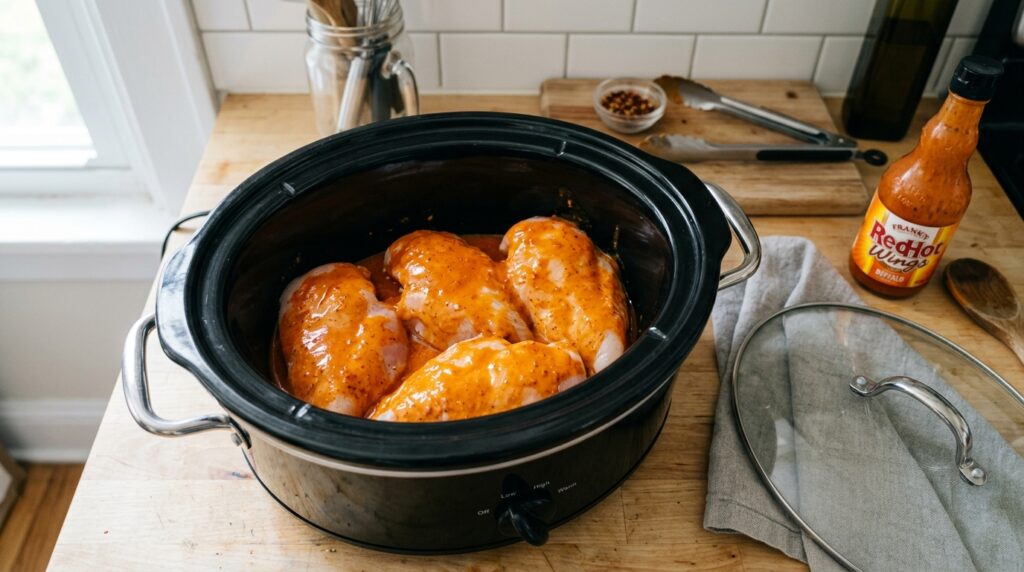 High Protein Buffalo Shredded Chicken