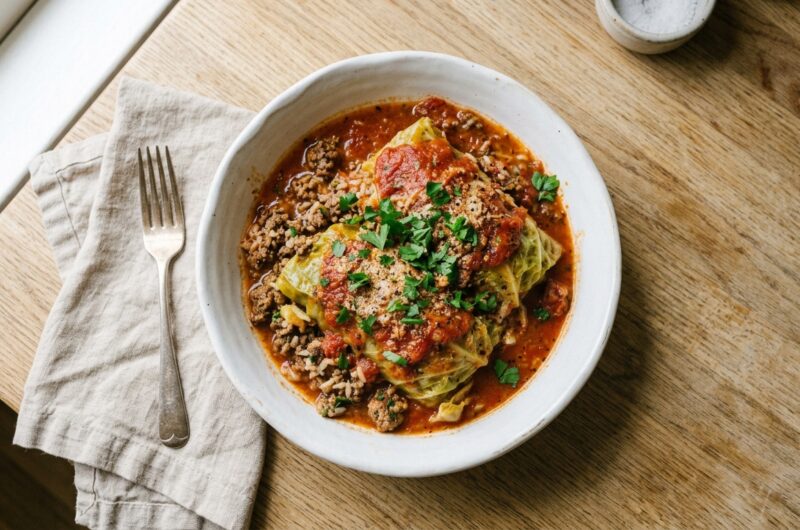 Crockpot Cabbage Roll Casserole