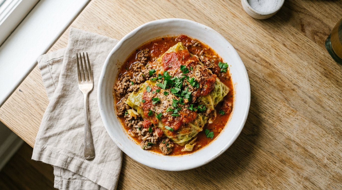 Crockpot Cabbage Roll Casserole