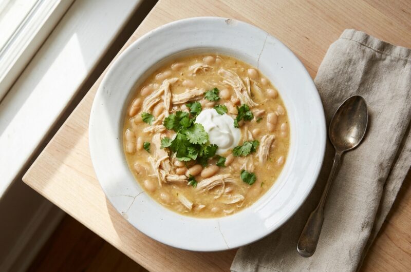 Crockpot White Bean Chicken Chili