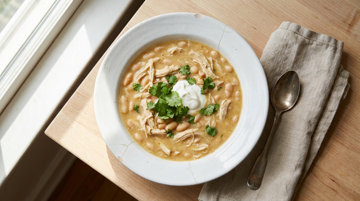 Crockpot White Bean Chicken Chili