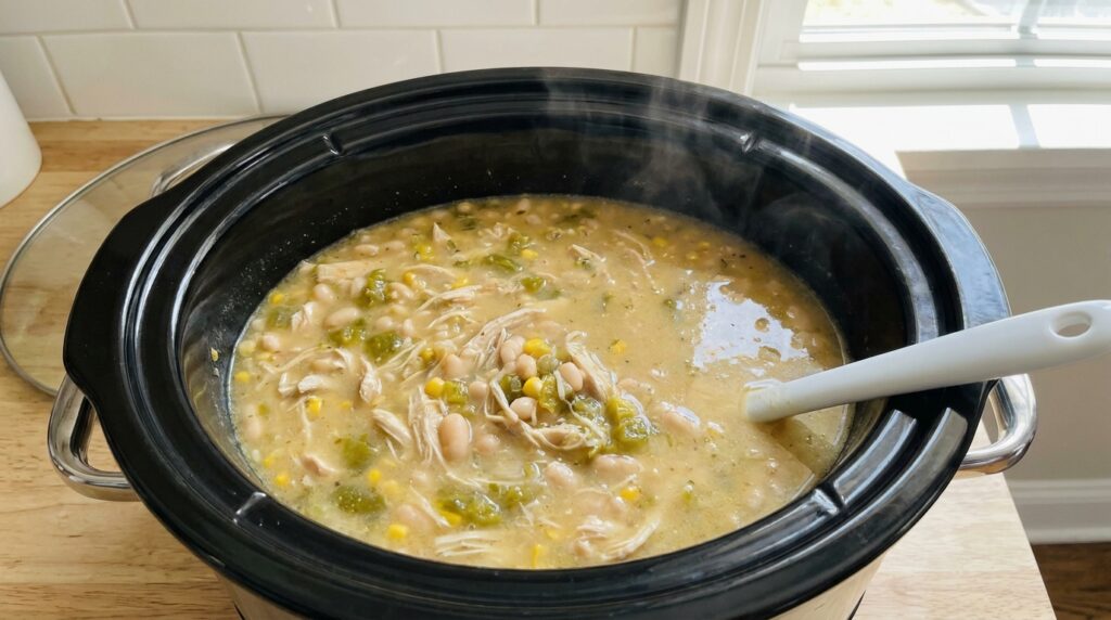 Crockpot White Bean Chicken Chili