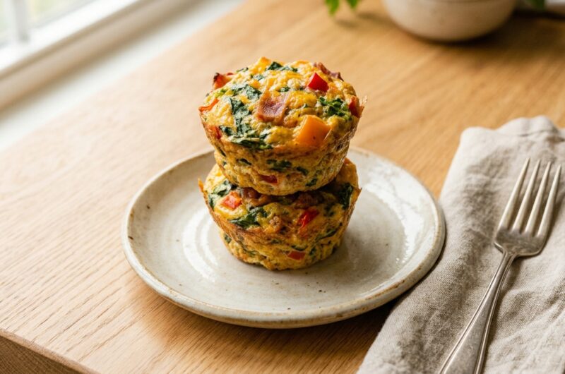 High-Protein Egg Muffins with Cottage Cheese