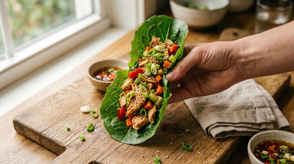 High-Protein Lettuce Wraps