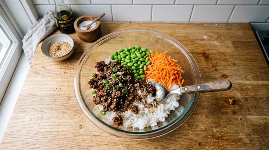 High-Protein Rice Bowl