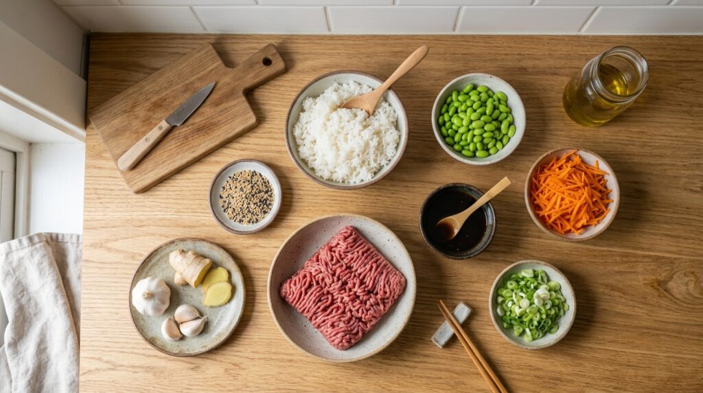 High-Protein Rice Bowl