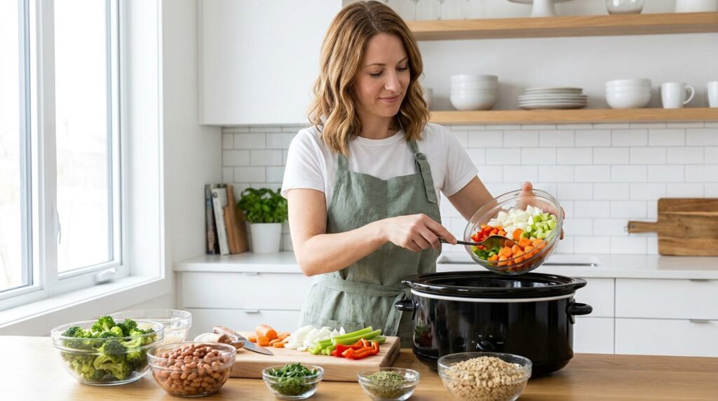 Fresh ingredients prepared for weekly meal prep guide