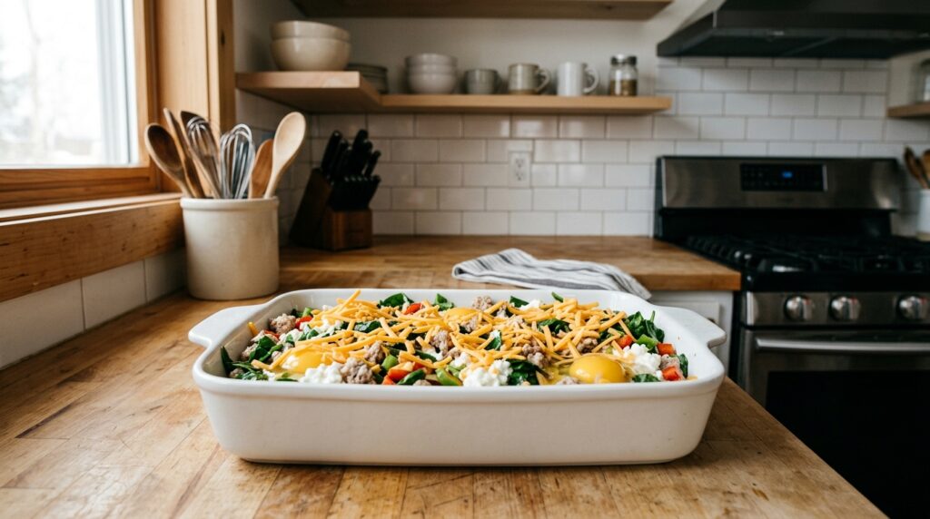 High-Protein Breakfast Casserole