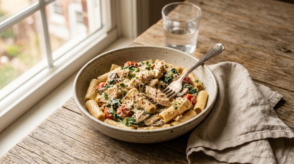 High-Protein Chicken Pasta