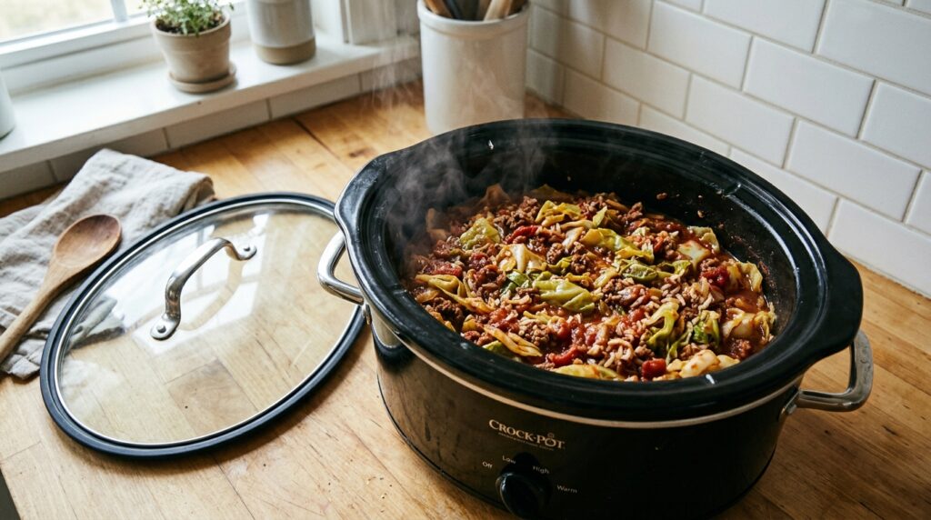 Crockpot Cabbage Roll Casserole