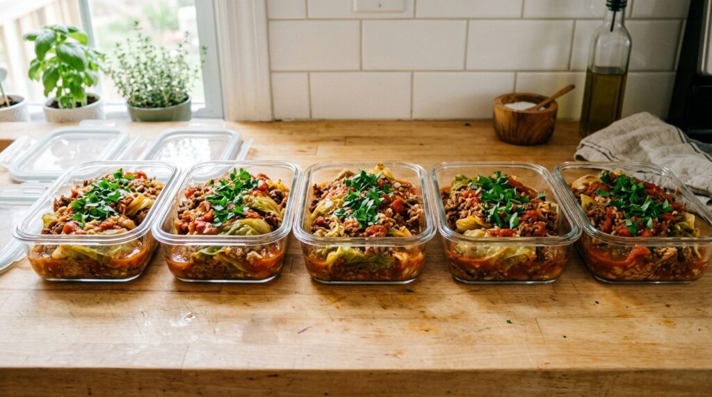 Crockpot Cabbage Roll Casserole