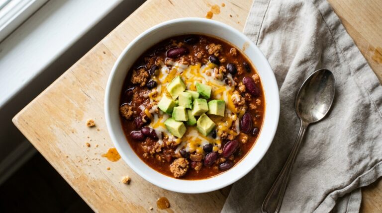 High-Protein Crockpot Turkey Chili