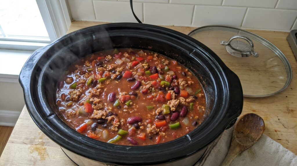 High-Protein Crockpot Turkey Chili