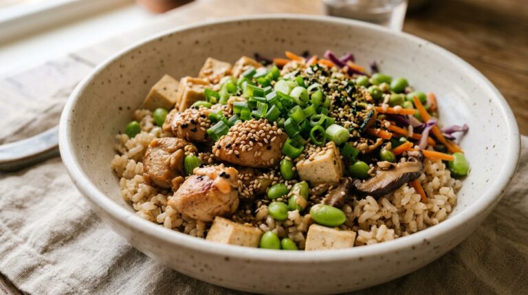 High-Protein Rice Bowl