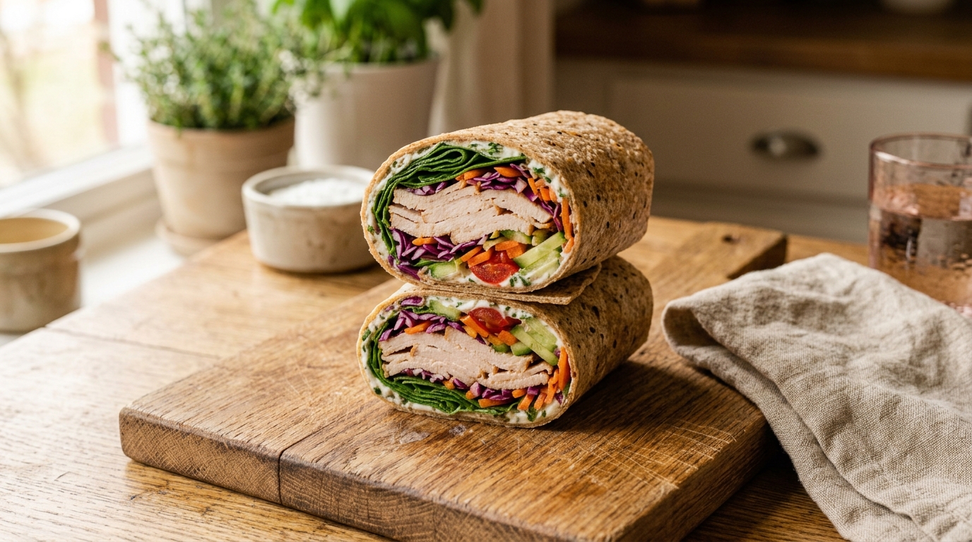 High-Protein Turkey Wrap