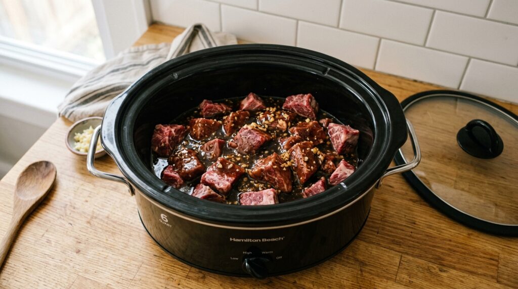 Low-Carb Crockpot Beef & Broccoli