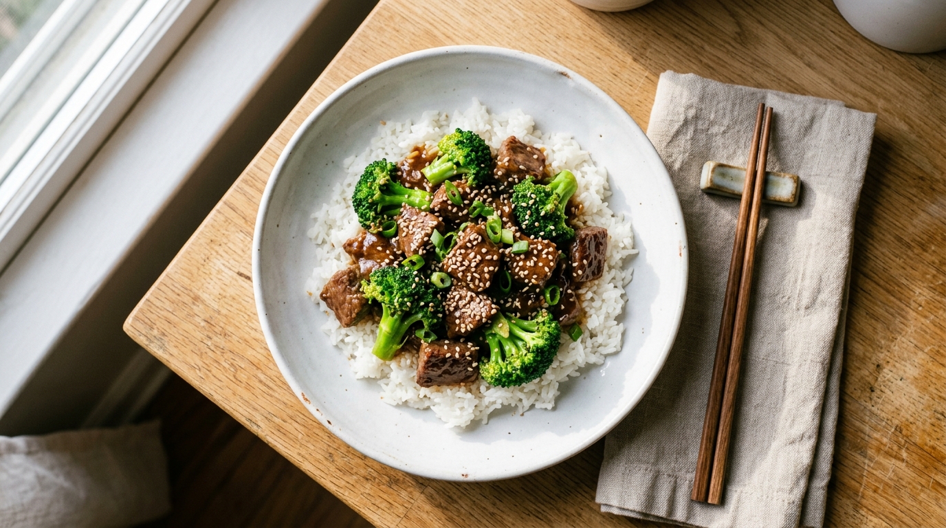 Low-Carb Crockpot Beef & Broccoli