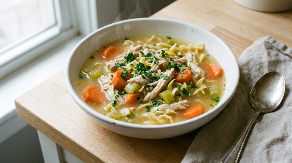 Crockpot Chicken Noodle Soup