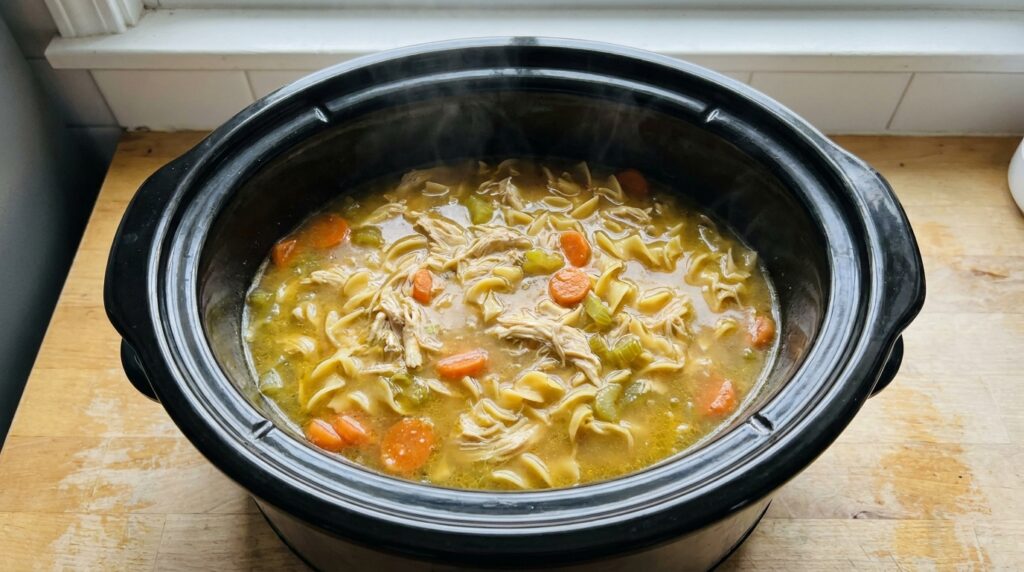 Crockpot Chicken Noodle Soup