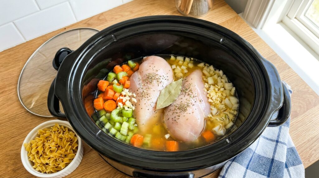 Crockpot Chicken Noodle Soup