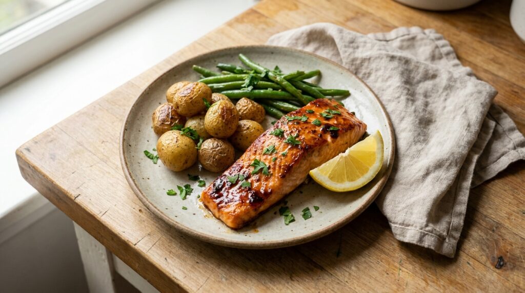 Baked Salmon Dinner