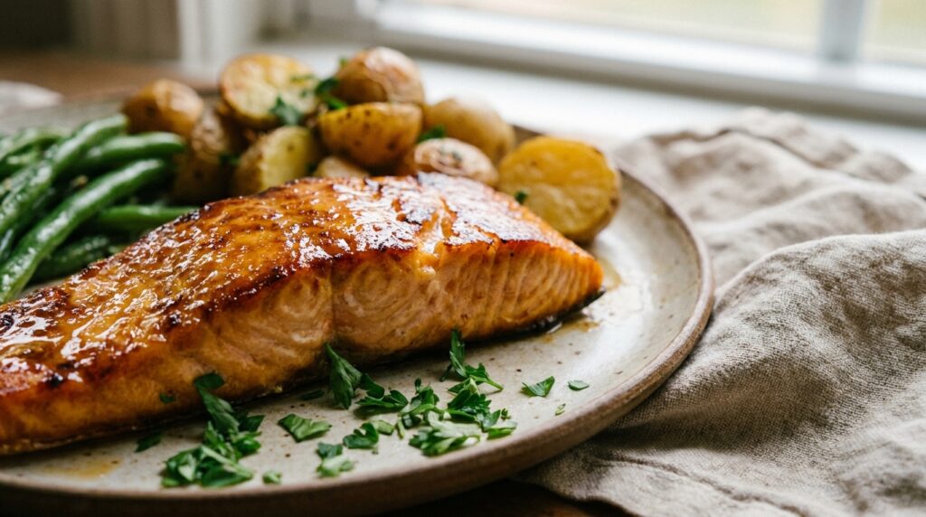 Baked Salmon Dinner