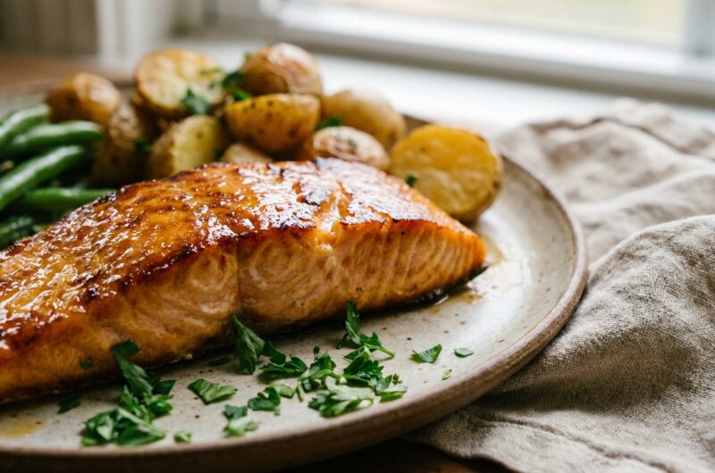 High-Protein Baked Salmon Dinner