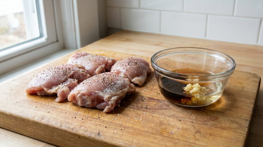 Honey Garlic Chicken Thighs