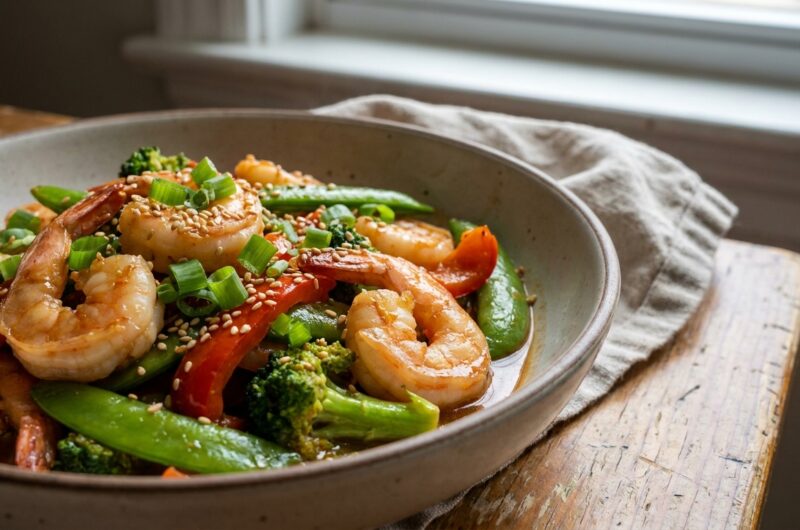 High-Protein Shrimp Stir Fry
