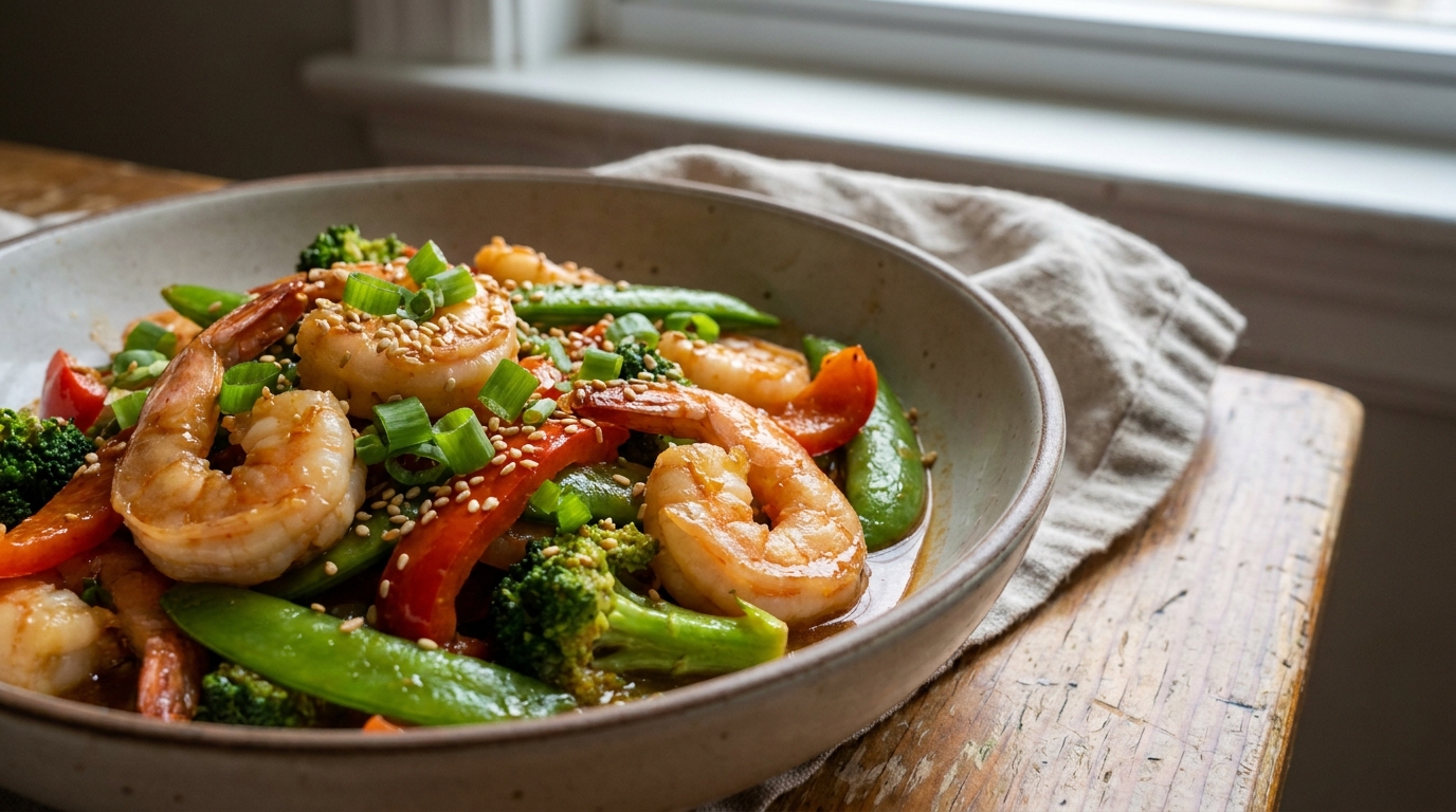 Protein Shrimp Stir Fry
