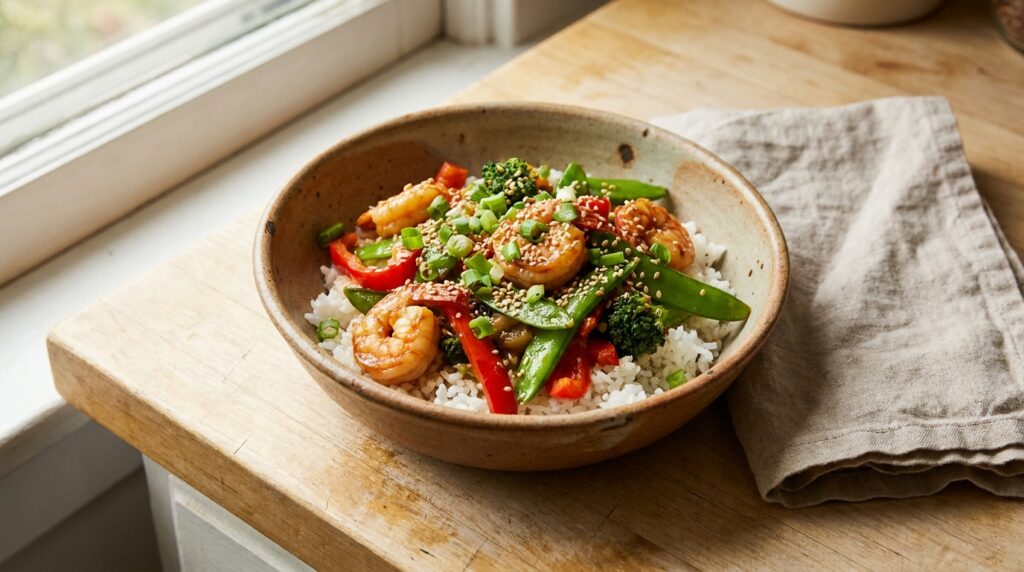 Protein Shrimp Stir Fry