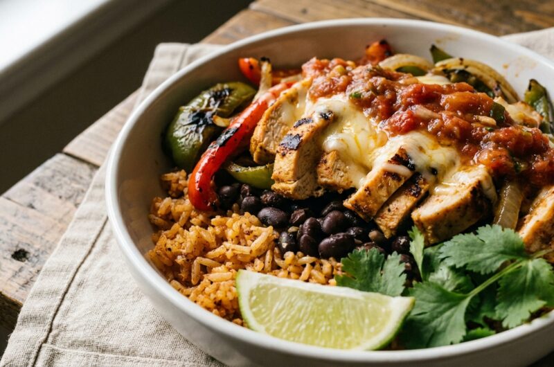 High-Protein Chicken Fajita Bowl