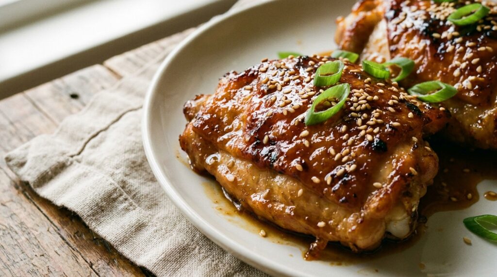 Honey Garlic Chicken Thighs
