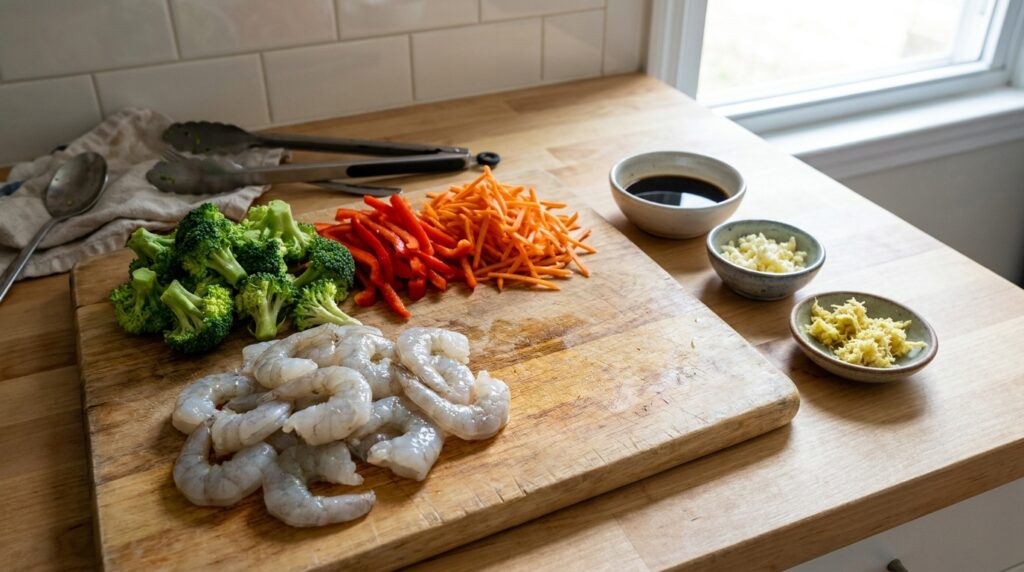 Protein Shrimp Stir Fry