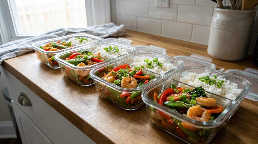 Protein Shrimp Stir Fry
